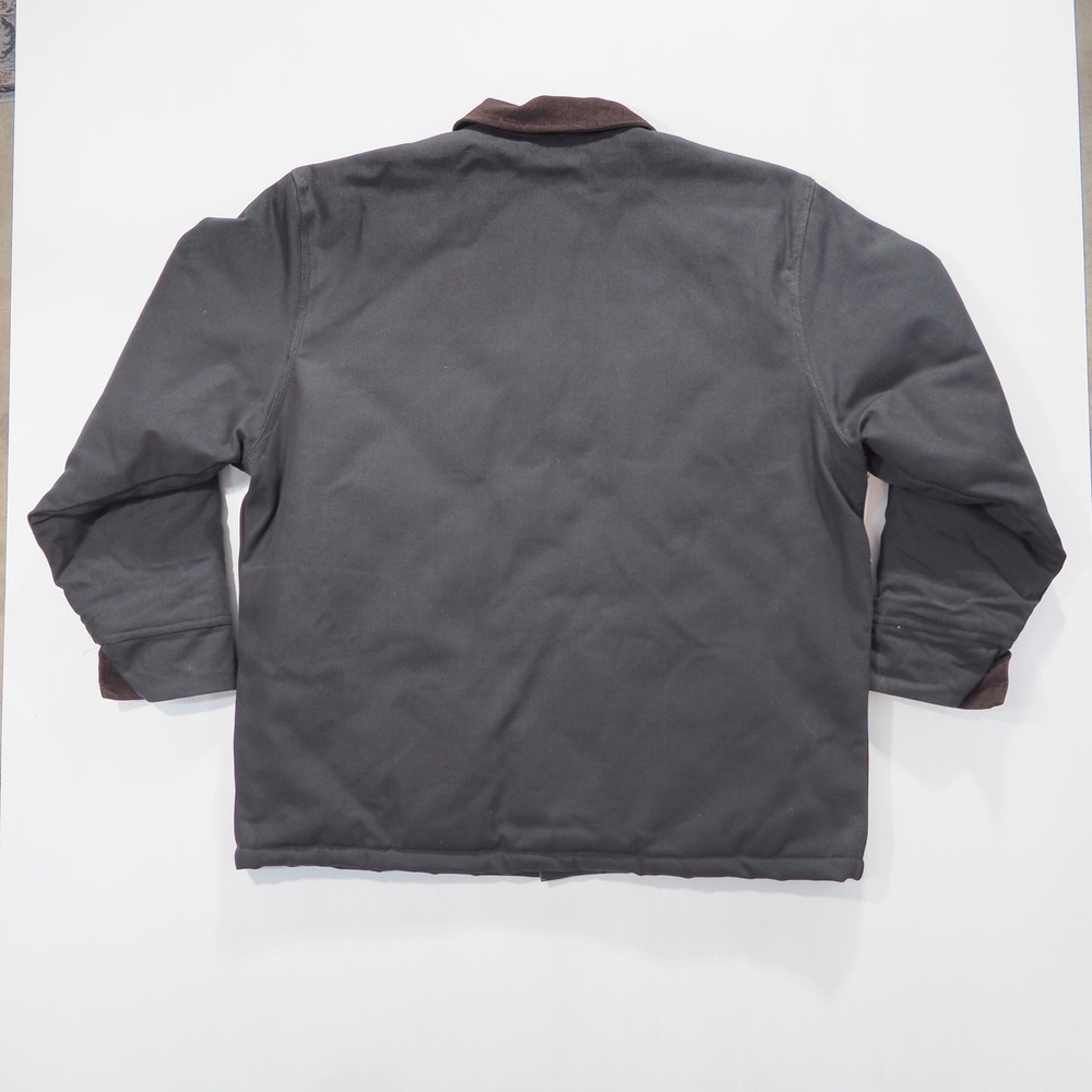 Steiner Industries Jacket Coat Men Extra Large Black Corduroy Trim Work Made USA - Picture 2 of 10